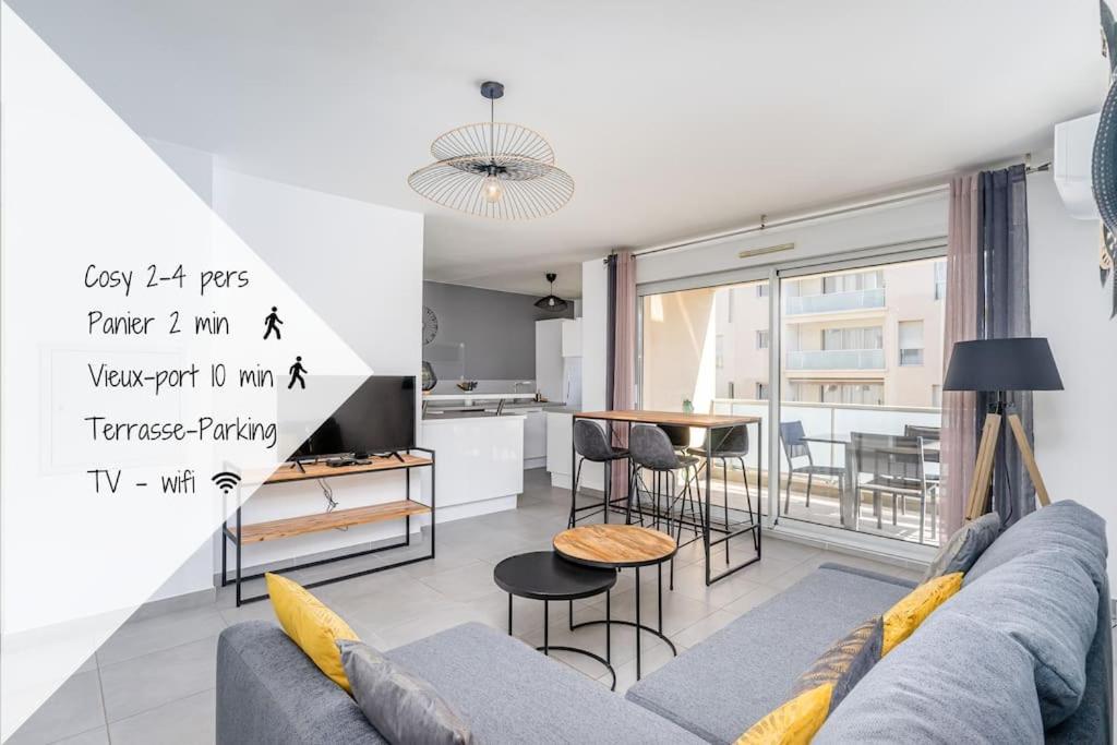 Panier, Major, Appartement De 47 M2, Parking Et Terrasse Marseille Eksteriør bilde